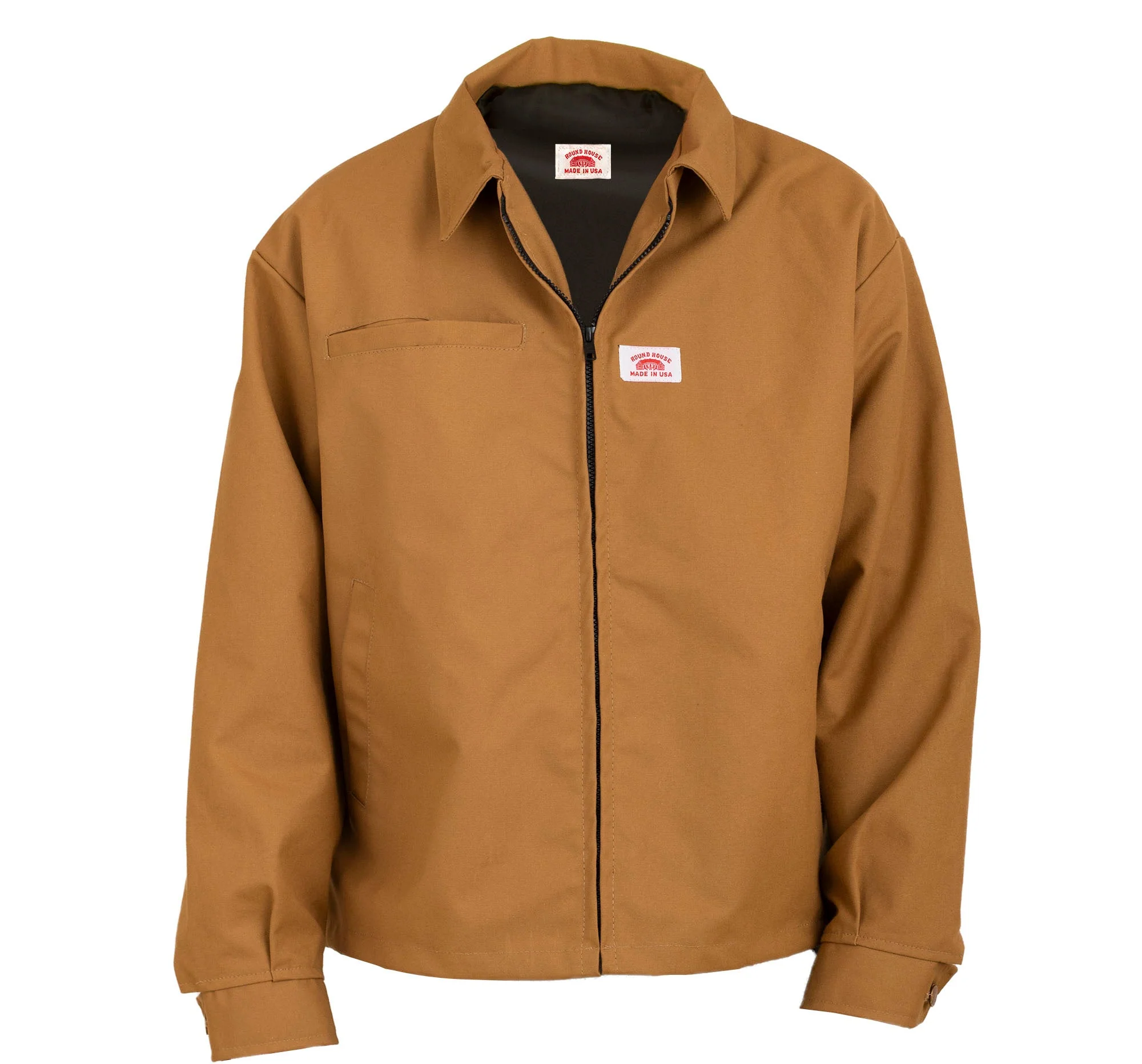 #1840 American Made Jacket Brown Duck 12 oz. Jacket Made in USA - Image 5