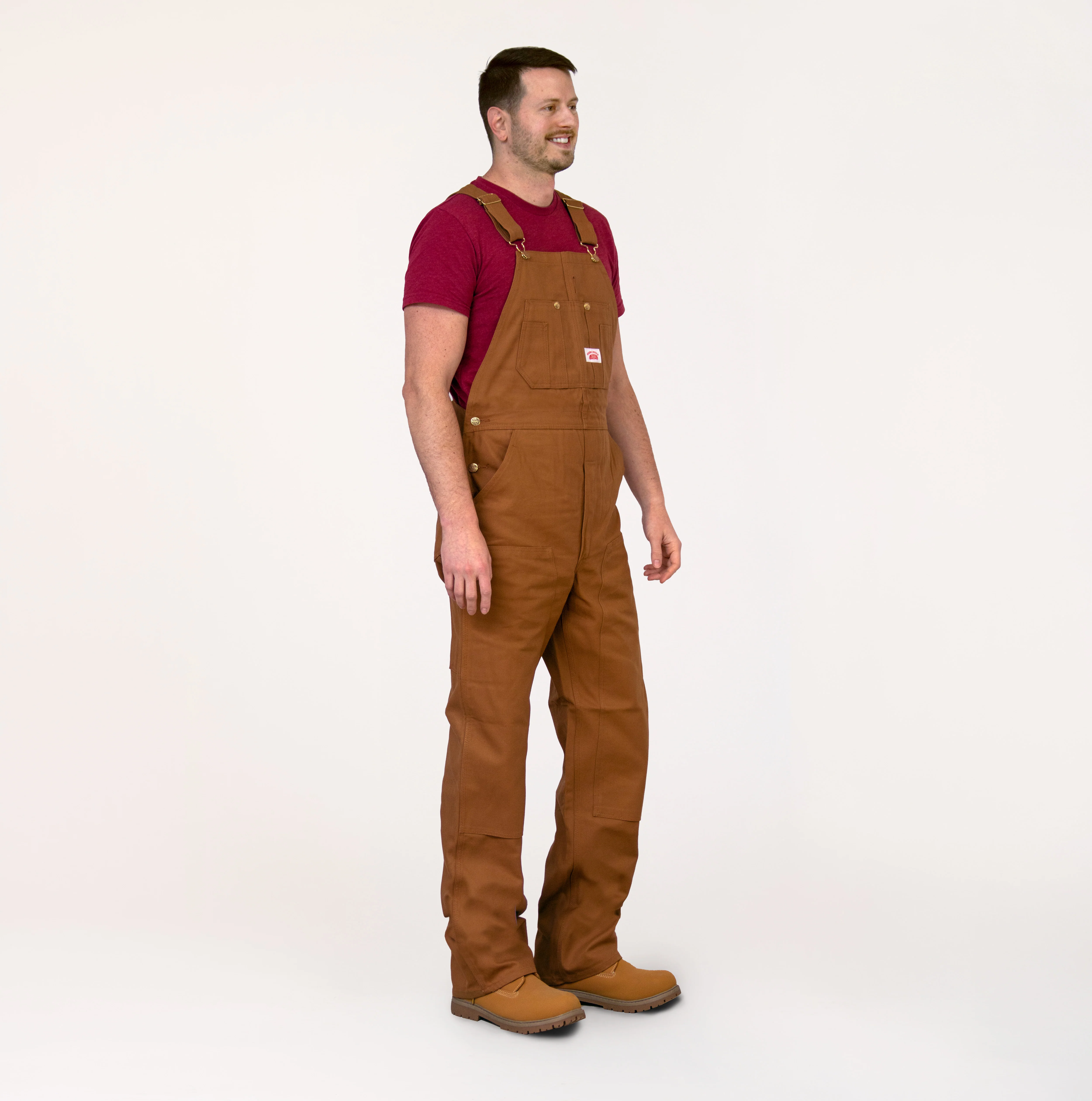 #83 Made in USA Heavy Duty Brown Duck Bib Overalls - Image 5